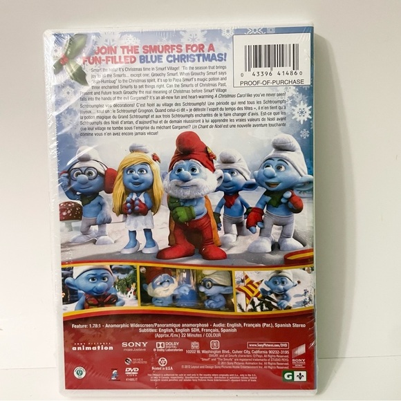 The Smurfs A Christmas Carol DVD Sealed - Picture 2 of 12